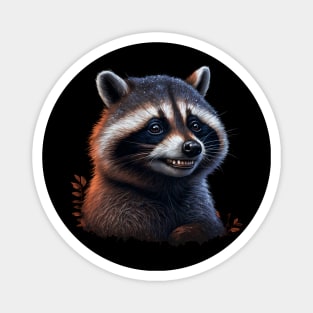 Raccoon smiles Magnet